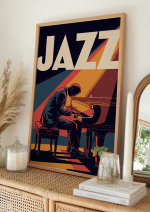 Tablou înramat „Jazz Pianist” de Andreas Magnusson