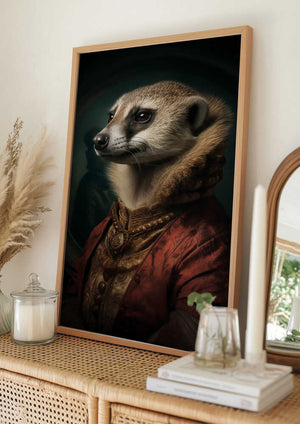 Tablou înramat „Meerkat Portrait” de Andreas Magnusson