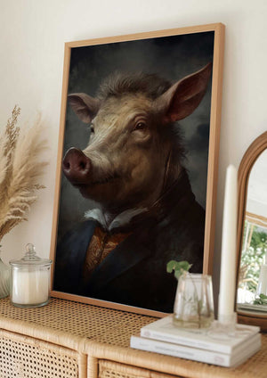 Tablou înramat „Warthog Portrait” de Andreas Magnusson