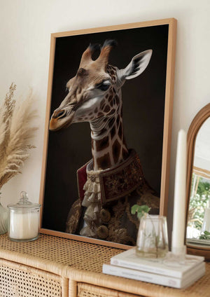 Tablou înramat „Giraffe Portrait” de Andreas Magnusson