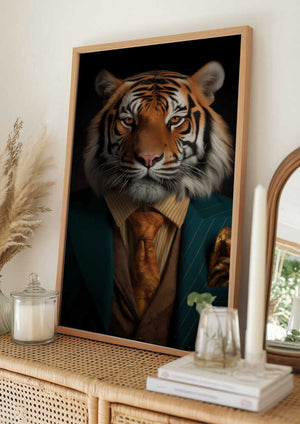 Tablou înramat „Tiger Portrait” de Andreas Magnusson