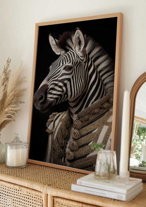 Tablou înramat „Zebra Portrait” de Andreas Magnusson