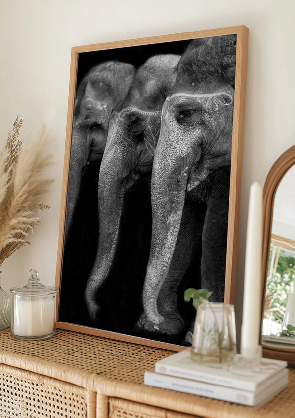 Tablou înramat „Nature\'s great masterpiece, an elephant; the only harmless great thing ...” de Yvette Depaepe