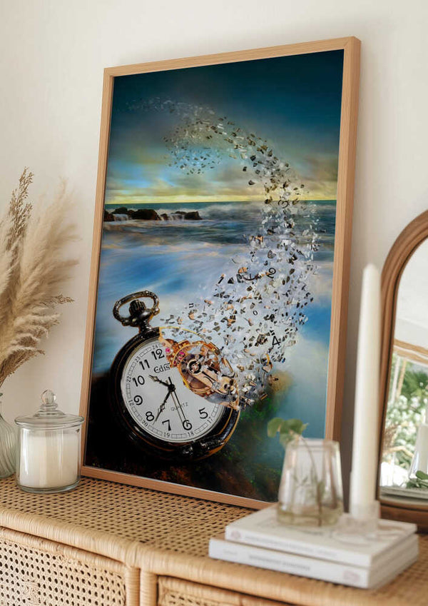 Tablou înramat „The Vanishing Time” de Sandy Wijaya