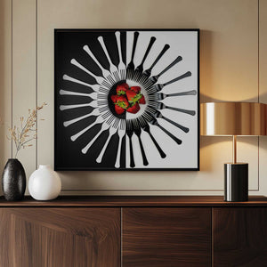 Tablou înramat „Strawberry Designs” de Mike Melnotte