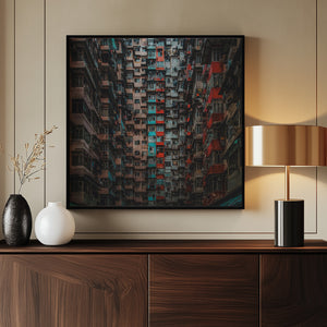 Tablou înramat „Apartments in Hong Kong” de AN POTO