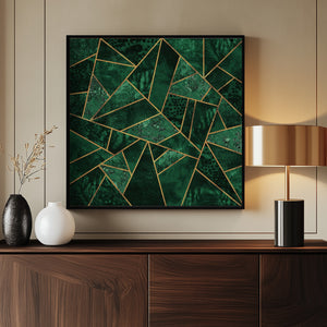 Tablou înramat „Deep Emerald” de Elisabeth Fredriksson