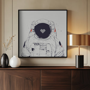 Tablou înramat „Astronaut love” de Balazs Solti