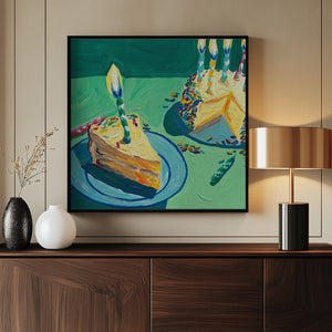 Tablou înramat „Birthday Cake” de Pauline Wegman | Key and Sea Creative