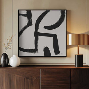 Tablou înramat „Curvy Lines No2” de Dan Hobday
