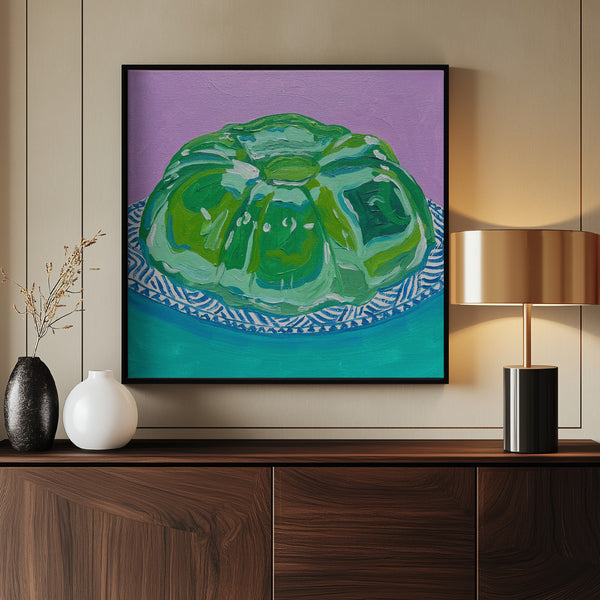 Tablou înramat „Lime Jello” de Pauline Wegman | Key and Sea Creative