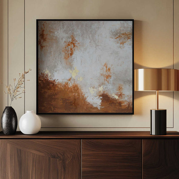 Tablou înramat „Abstract Blue Red Green 2” de Alyson Storms