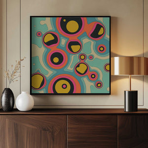 Tablou înramat „Fluid Geometrics 4” de Jazzberry Blue