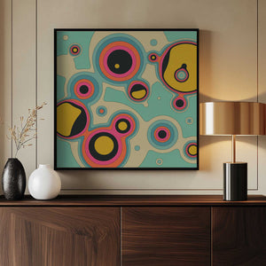 Tablou înramat „Fluid Geometrics 3” de Jazzberry Blue