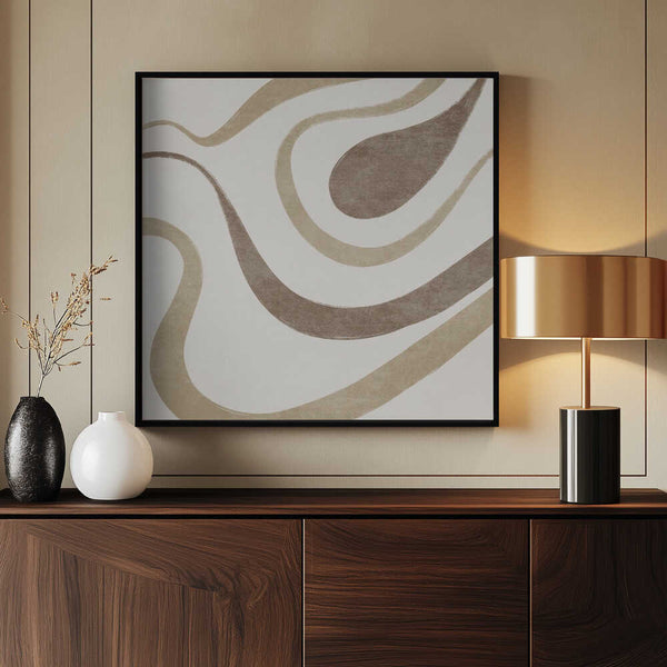 Tablou înramat „Fluid Earth Patterns” de Emel Tunaboylu