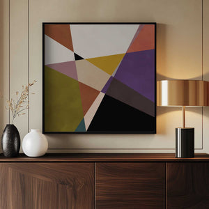 Tablou înramat „Mid Circles Terracotta Blck3” de Ana Rut Bre