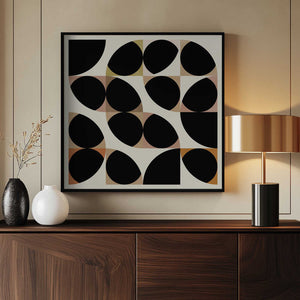 Tablou înramat „Circles Nov 19  B Unround Dots” de Ana Rut Bre