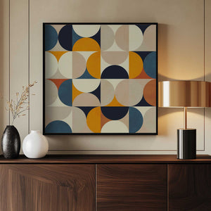 Tablou înramat „Geometry New12 Bleu Claire” de Ana Rut Bre