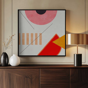Tablou înramat „Mid Bauhaus Geometry 2” de Ana Rut Bre