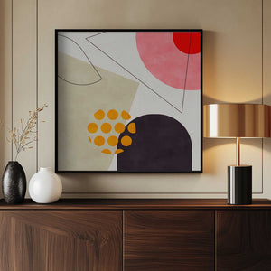 Tablou înramat „Mid Bauhaus Geometry 8 Kopie” de Ana Rut Bre