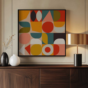 Tablou înramat „Bauhaus Modern Bold” de Ana Rut Bre