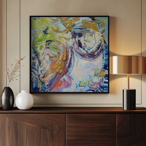 Tablou înramat „Floral Brilliance Unveiled” de Dorothy Fagan
