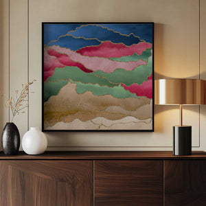 Tablou înramat „Abstract Watercolor Landscape” de Bilge Paksoylu