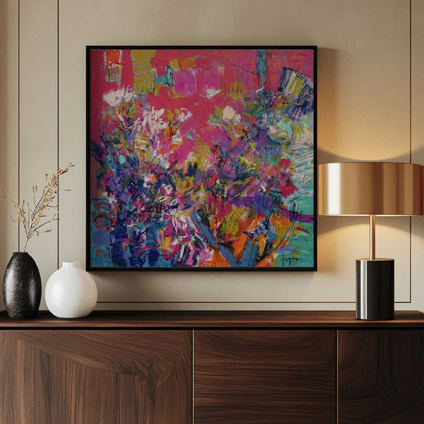 Tablou înramat „Radiant Floral Harmony” de Dorothy Fagan