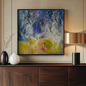 Tablou înramat „Expressionist Colorful Abstract” de Dorothy Fagan