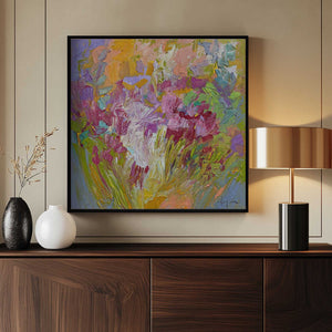 Tablou înramat „Brushstrokes Colorful Palette” de Dorothy Fagan