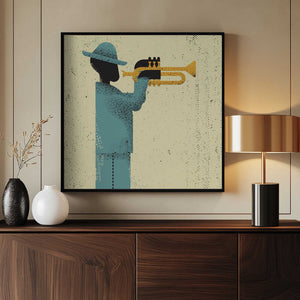 Tablou înramat „Jazz Musician” de Vision Grasp Art