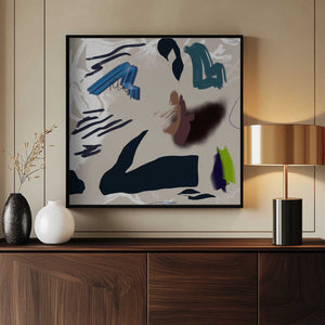 Tablou înramat „Mixed media abstract” de Little Dean
