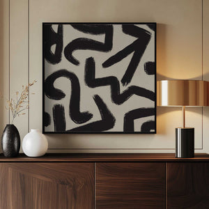 Tablou înramat „Line art abstract 05” de Little Dean