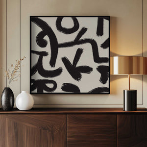 Tablou înramat „Line art abstract 06” de Little Dean
