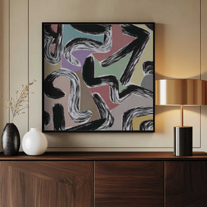 Tablou înramat „Bold Brush Strokes” de Little Dean