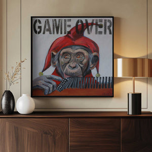 Tablou înramat „Jester's Final Play” de Violeta Vollmer