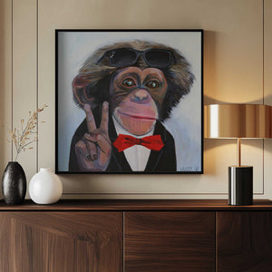 Tablou înramat „Cool Primate Charm” de Violeta Vollmer