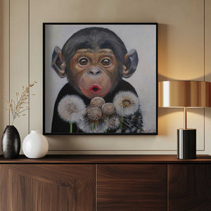 Tablou înramat „Surprised Monkey” de Violeta Vollmer