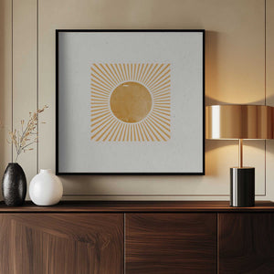 Tablou înramat „Radiant Sunburst” de THE MIUUS STUDIO