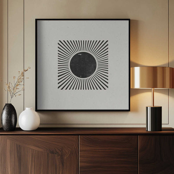 Tablou înramat „Radial Eclipse” de THE MIUUS STUDIO