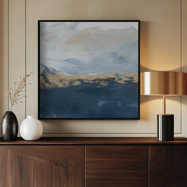 Tablou înramat „Peaceful Golden Horizon” de Julia Contacessi