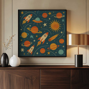 Tablou înramat „Planetary Exploration” de Taudalpoi