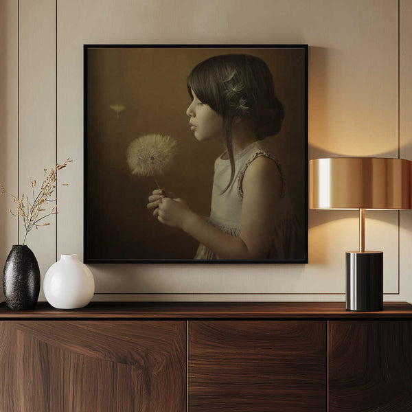 Tablou înramat „A Dandelion Poem” de Svetlana Bekyarova