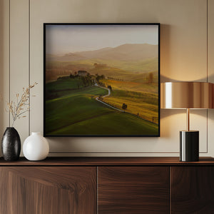 Tablou înramat „Val d\'Orcia” de Jarek Pawlak