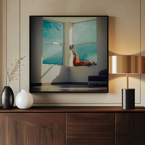 Tablou înramat „room with a view” de ambra