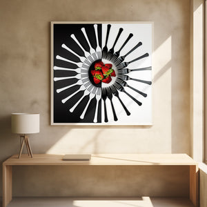 Tablou înramat „Strawberry Designs” de Mike Melnotte