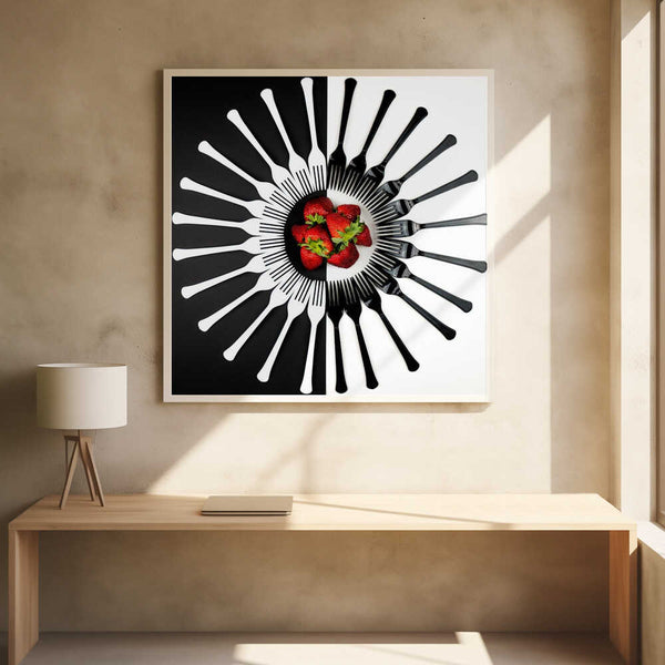 Tablou înramat „Strawberry Designs” de Mike Melnotte