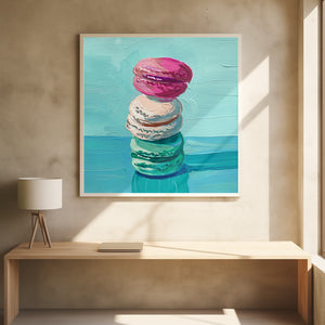 Tablou înramat „Macarons” de Pauline Wegman | Key and Sea Creative