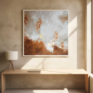 Tablou înramat „Abstract Blue Red Green 2” de Alyson Storms