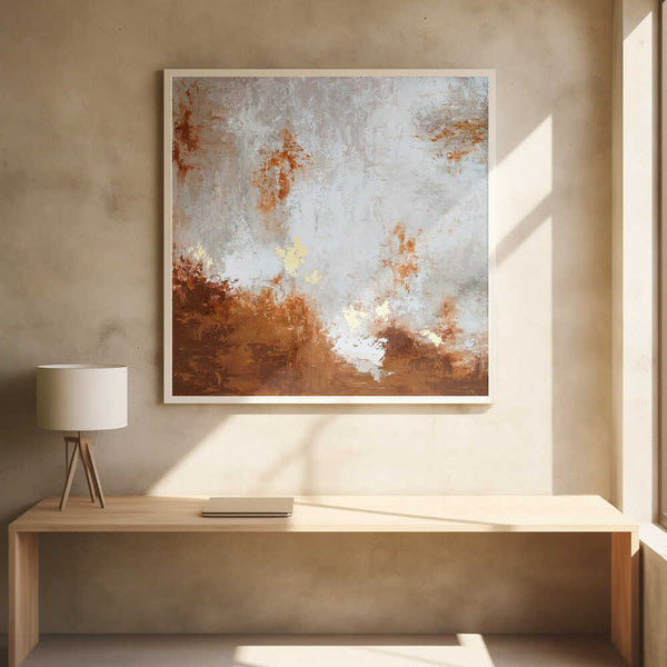 Tablou înramat „Abstract Blue Red Green 2” de Alyson Storms